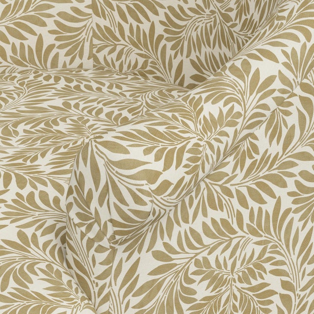 Gold Stoffer Home x Cloth & Company Marie Bun Foot Chair in Geogian Vine Dijon For Sale - Image 8 of 8