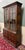 Wood Antique English Large Bookcase Bookshelf Cabinet Double Door Glass Oak C. 1910s For Sale - Image 7 of 18