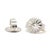 Tiffany and Co. Tiffany & Co Heart Stud Earrings, Sterling Silver, Length .38 In., Pair For Sale - Image 4 of 4