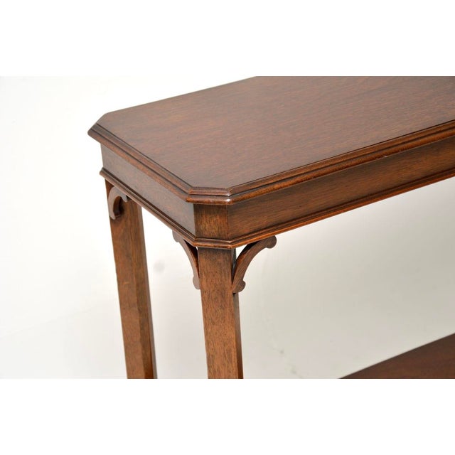 Brown Vintage Georgian Console Table, 1950s For Sale - Image 8 of 11