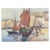 Post-Impressionist Artist, Seascape with Sailboats, 1979, Oil Painting For Sale - Image 18 of 18