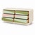 Postmodern Six-Drawer Dresser with Custom Geometric Finish Striking postmodern dresser featuring a custom multicolored...