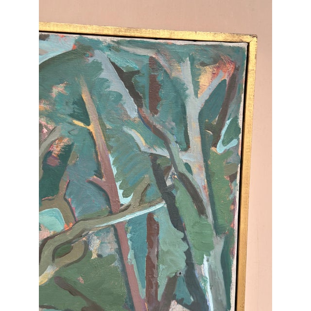 Thure Lindskoog, Forest, 1960s, Oil Painting on Canvas, Framed For Sale - Image 7 of 16