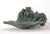 Traditional Vintage Green Cast Iron Frog Bird Feeder or Bath For Sale - Image 3 of 10