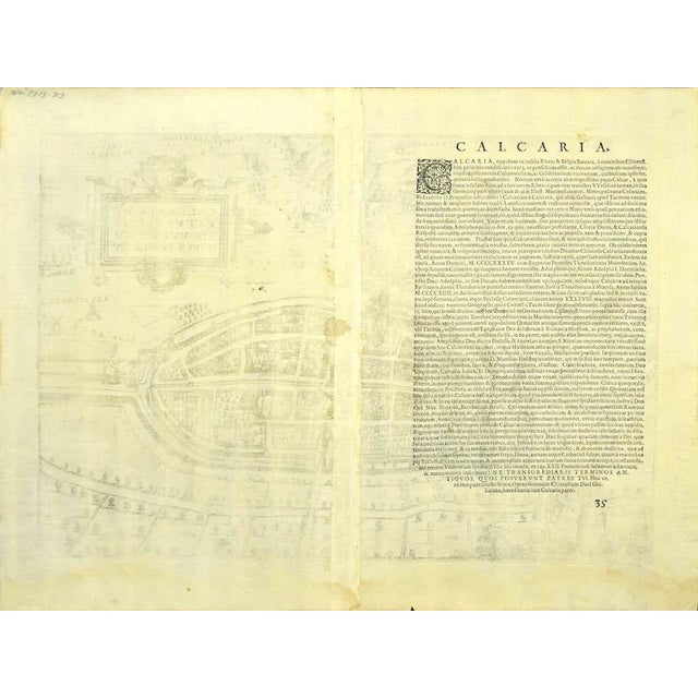 This map of Calcaria is an original etching realized by George Braun and Franz Hogenberg, as part of the famous Series...