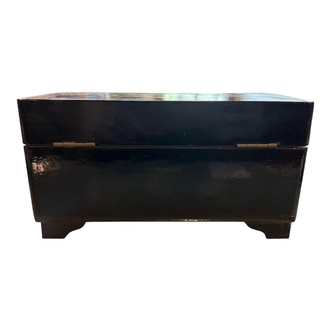 1920s Japanese Lacquered Jewelry Box For Sale - Image 4 of 7