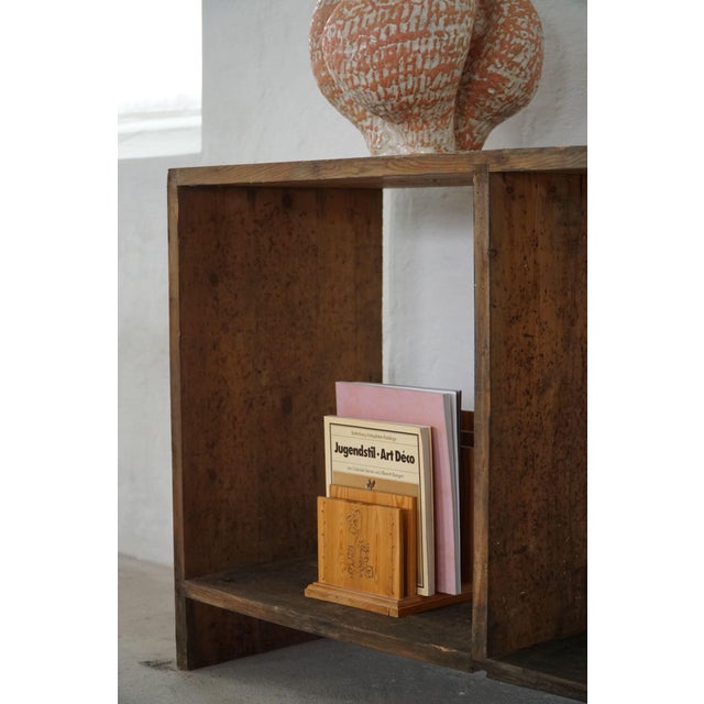1920s Rustic French Shelf in Patinated Oak, 1920s For Sale - Image 5 of 14