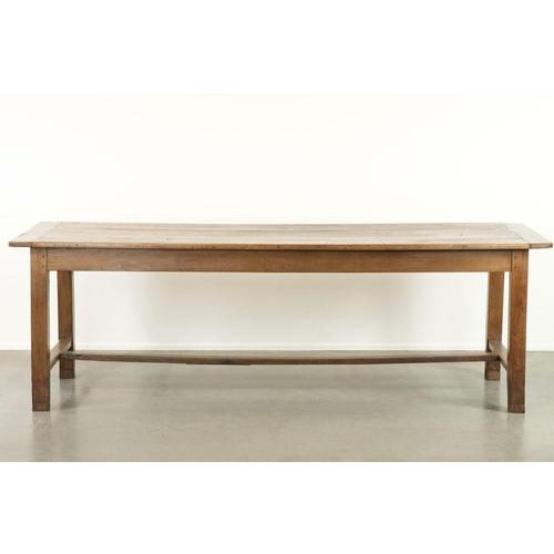 Large Antique French Farmhouse Dining Table in Oak, Early 1800s For Sale - Image 5 of 15