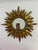 Vintage Mid 20th Century 12.5" Gilded Sunburst Accent Wall Mirror For Sale - Image 13 of 18