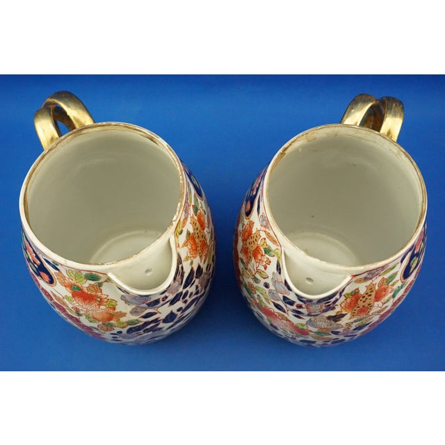 Large Japanese Porcelain Jugs by Imari, Set of 2 For Sale - Image 13 of 18