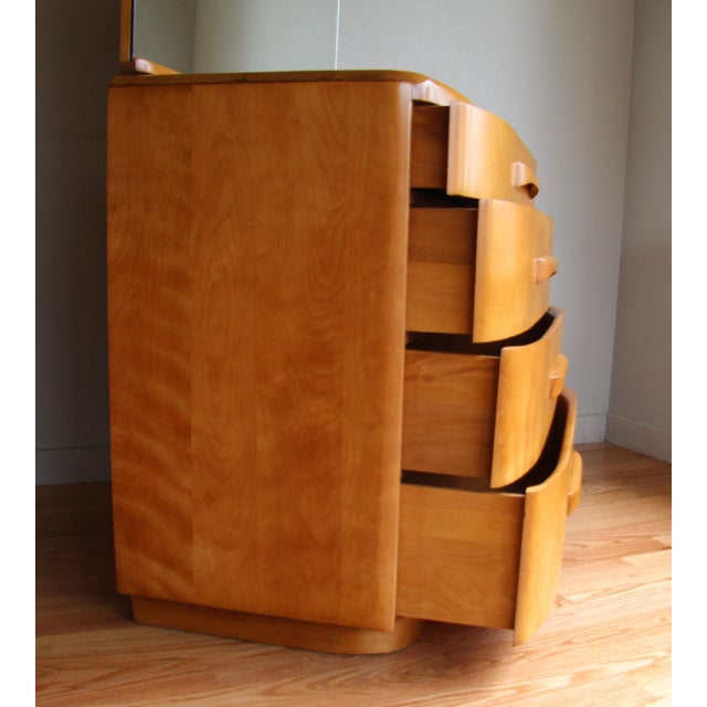 1940s Vintage Leo Jiranek for Heywood Wakefield Niagara Dresser with Mirror Chairish