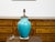 Mid-Century Modern Midcentury Turquoise Table Lamp Mounted on Lucite Base, US Wired For Sale - Image 3 of 7