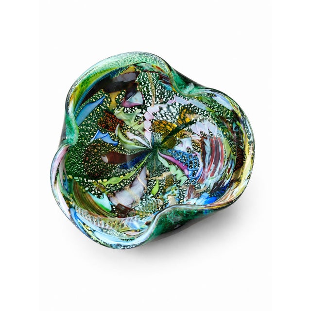 Mid-Century Modern Tutti Frutti Decorative Bowl in Murano Glass, 1950s For Sale - Image 3 of 4