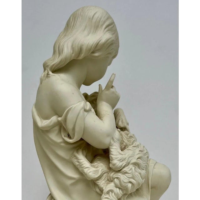 Antique English Bisque Sculpture Signed J. Durham 1814-1877. Copland bisque sculpture titled, “Go to Sleep“ was made for...