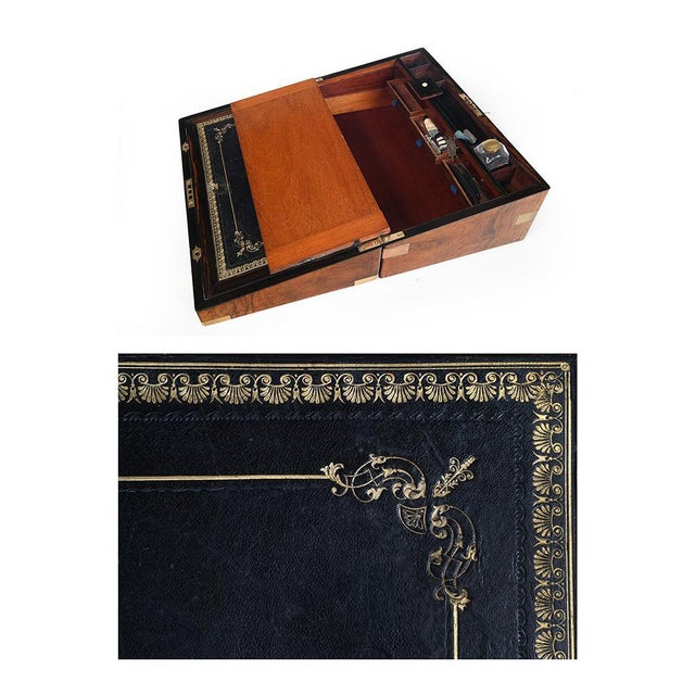 English Writing Case with Secret Compartments, 1860s For Sale - Image 6 of 9