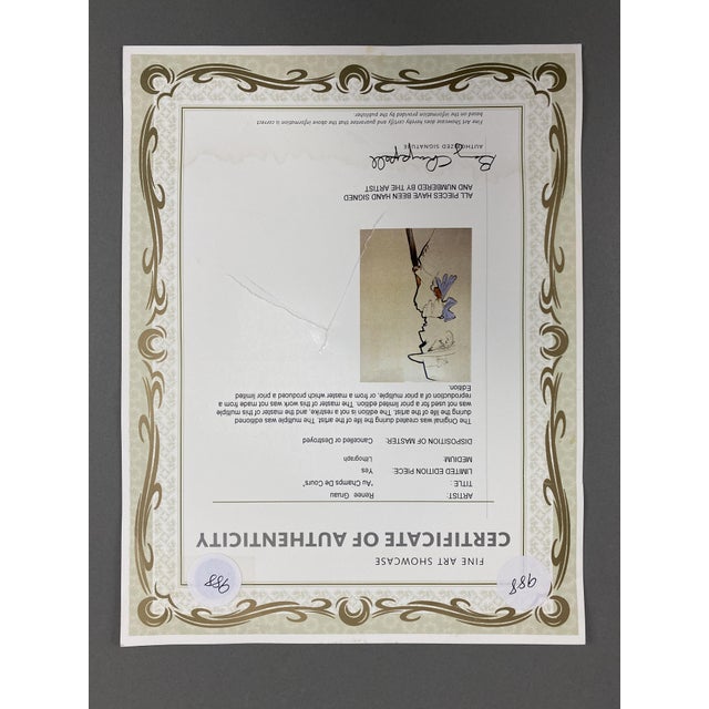 Plastic René Gruau, Au Champs De Cours, 1989, Acrylic on Paper, Framed For Sale - Image 7 of 14