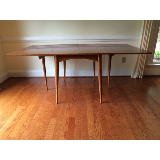 Mid-Century Expandable Drop Leaf Dining Table Chairish
