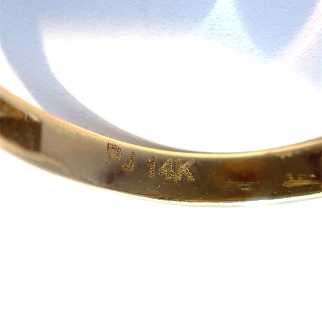 14k Yellow Gold Snake Ring, Size 7 For Sale - Image 4 of 4