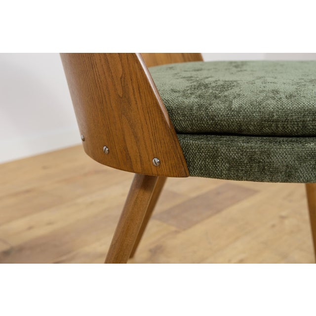 Mid-Century Modern Ash Veneer Dining Chairs by Antonín Šuman for Mier Topoľčany, Czechoslovakia, 1960s, Set of 4 For Sale - Image 17 of 18