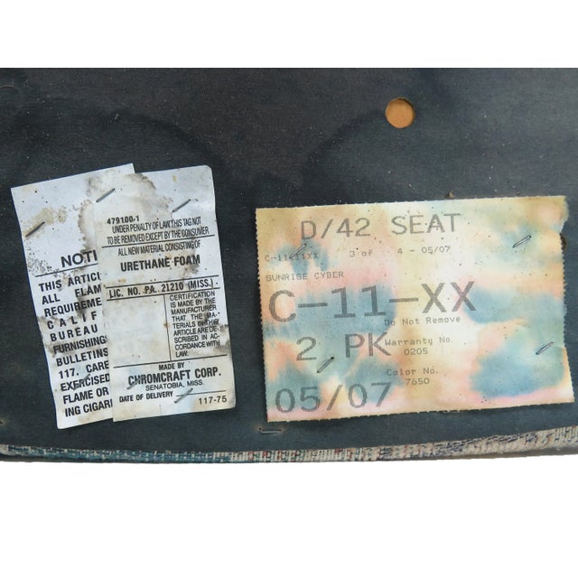 Vintage Chromcraft Dining Side Chairs With Metal Frames - Set of 4 For Sale - Image 11 of 12