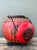 Red Vintage Asian Rattan Wrapped Lidded Basket For Sale - Image 8 of 12
