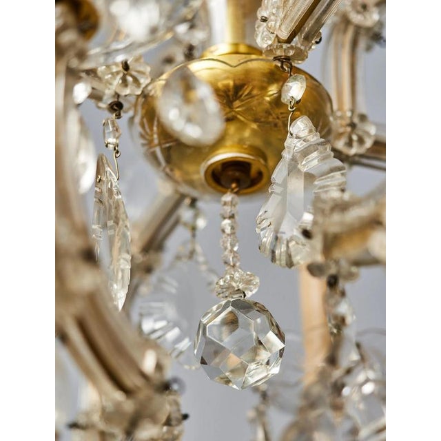 Metal Larger Theresian Chandelier with Thirteen Bulbs For Sale - Image 7 of 10
