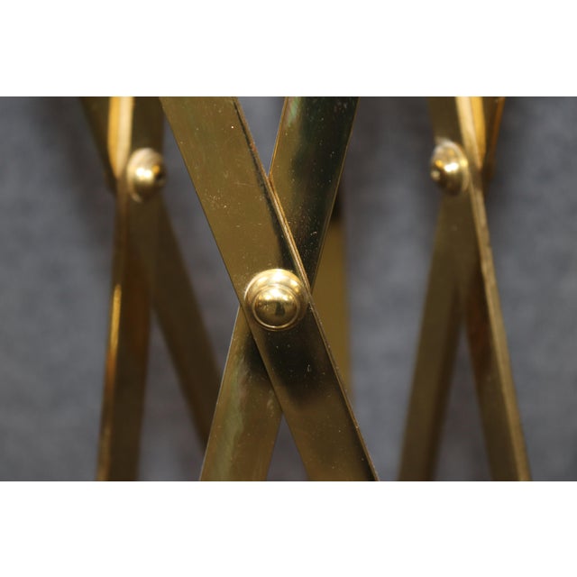 1960s 1960s Pair Maison Jansen Style Directoire Brass Pedestals For Sale - Image 5 of 8