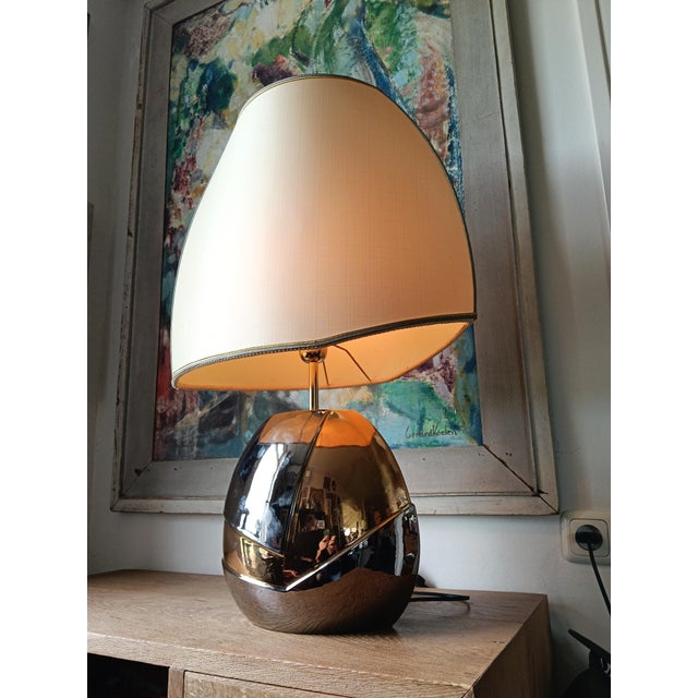 French Ceramic Table Lamp, 1980s For Sale - Image 14 of 17