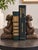 Charming pair of vintage Melannco “The Keeper of Memories” chimpanzee bookends featuring intricate sculptural details,...