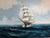 Listed Artist Hewett Jackson Original Oil Painting Tall Ship Seascape Framed For Sale - Image 10 of 10