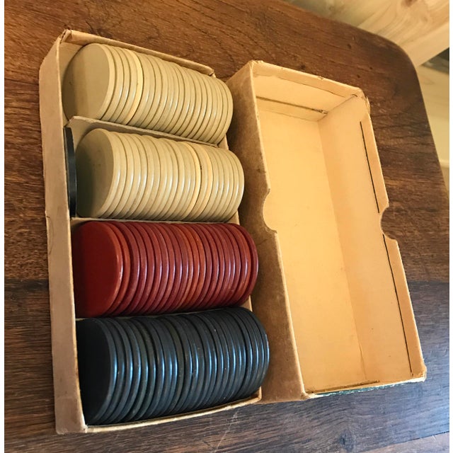 Vintage Clay Poker Chips Chairish