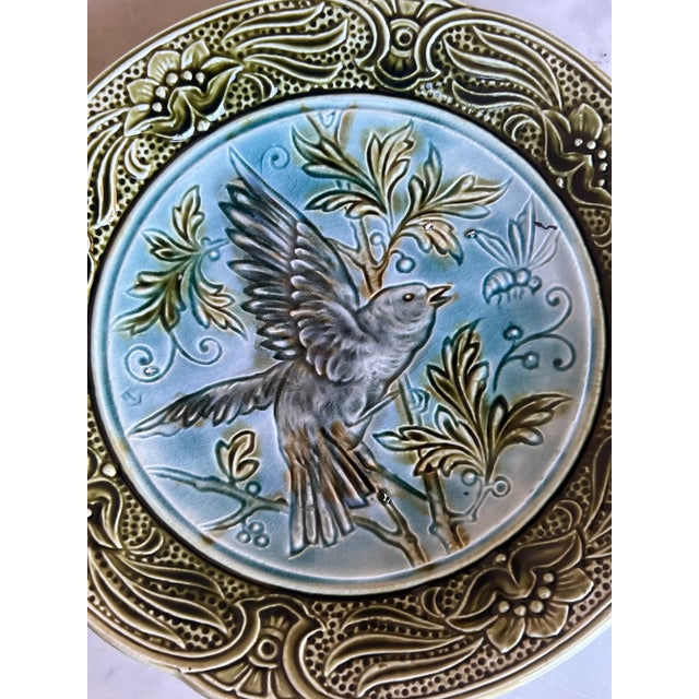 Late 19th Century 19th Century Belgian Majolica Plate by Wasmuel For Sale - Image 5 of 10