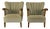 Vintage Scandinavian Beech Lounge Chairs, 1940s, Set of 2 For Sale