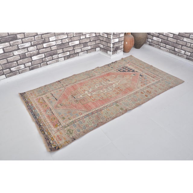 1970s 1970s Oushak Turkish Area Rug For Sale - Image 5 of 10