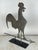 Rooster Copper Weathervane on Iron Base For Sale - Image 4 of 9