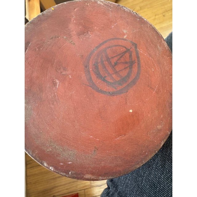 Ceramic 1950s Michel Barbier Blue Ceramic Vallauris Vase For Sale - Image 7 of 7