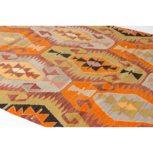 Vintage Floor Anatolian Kilim Rug For Sale - Image 6 of 10