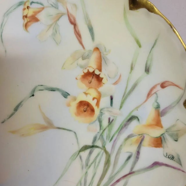 Victorian Antique Hand Painted Haviland French Limoges Plates - a Pair For Sale - Image 3 of 7