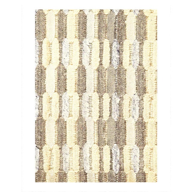 Modern Pasargad DC Modern Hand-Made Indo Rug For Sale - Image 3 of 3