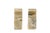 Mid 20th Century Vintage Hand Carved Striped Onyx Marble Fleur De Lis Bookends For Sale - Image 5 of 9