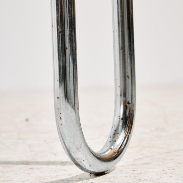 Metal Italian Chrome Dining Set, 1980s, Set of 7 For Sale - Image 7 of 18
