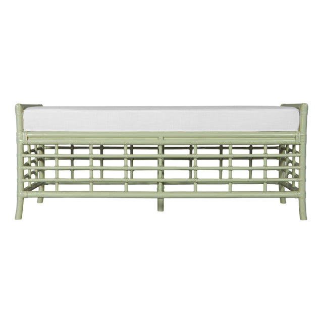 Luna Bench - Celery Green For Sale