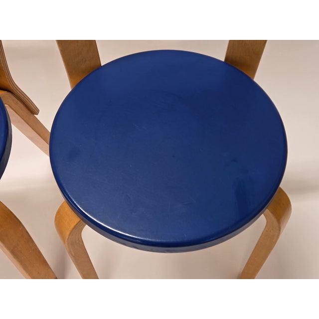 Model Chairs 65 by Alvar Aalto for Artek, Finland, 1960s, Set of 4 For Sale - Image 12 of 18