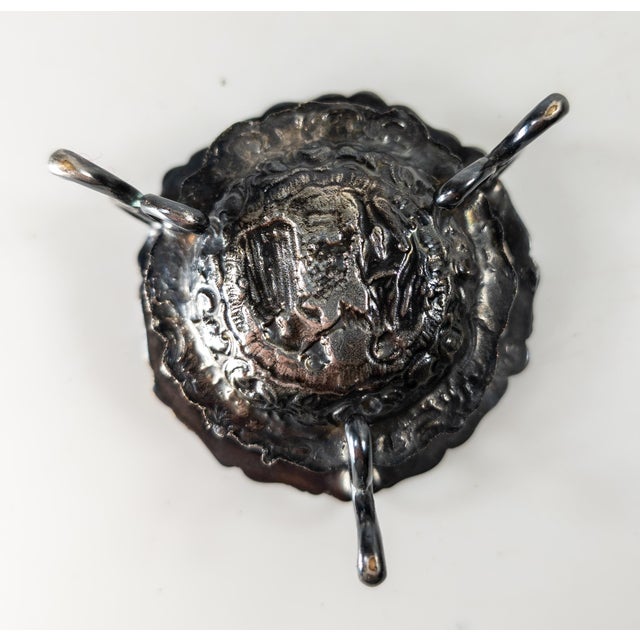 19th or 20th Century Silverplate Tea Strainer and Stand For Sale - Image 10 of 15