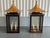 Gold Vintage Large Gold Leaf Pagoda Lantern Wall Lights- A Pair For Sale - Image 8 of 12