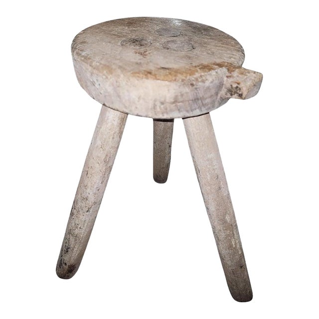 19th Century Folky Stool For Sale