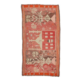 Vintage Kars Kilim Rug For Sale