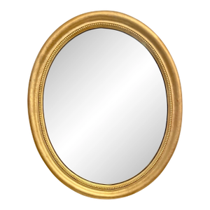 Large Scale 1940's Gilt Oval Mirror