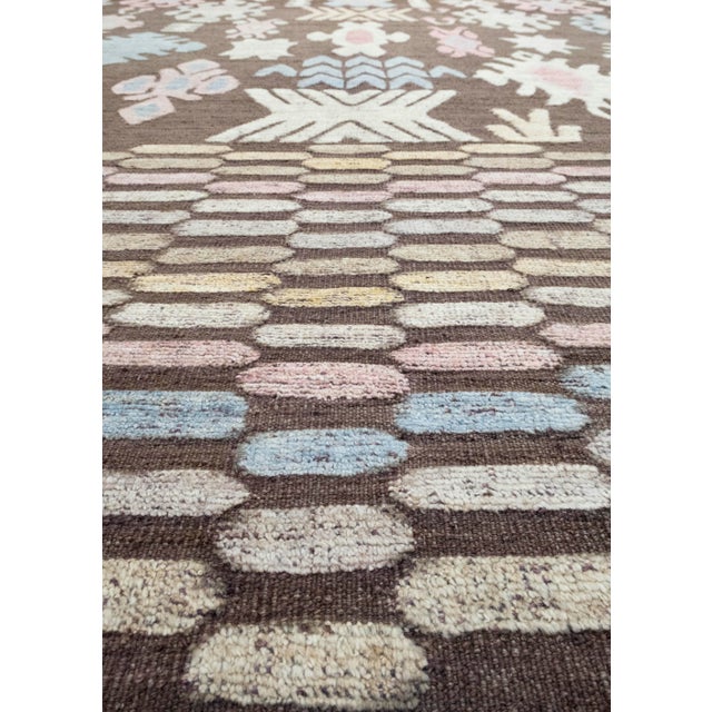 Turkish Kilim Oriental Handmade Flatweave 10'10" x 14'2" #18561 For Sale In Houston - Image 6 of 8