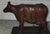 Folk Art 1940s Signed m.o. Thomas Carved Wooden Cow For Sale - Image 3 of 6